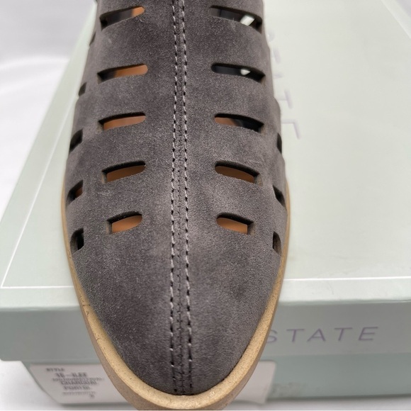 𝅺1. Slate Suede Charcoal Bootie with Cutouts Size 9M NIB - Picture 3 of 9